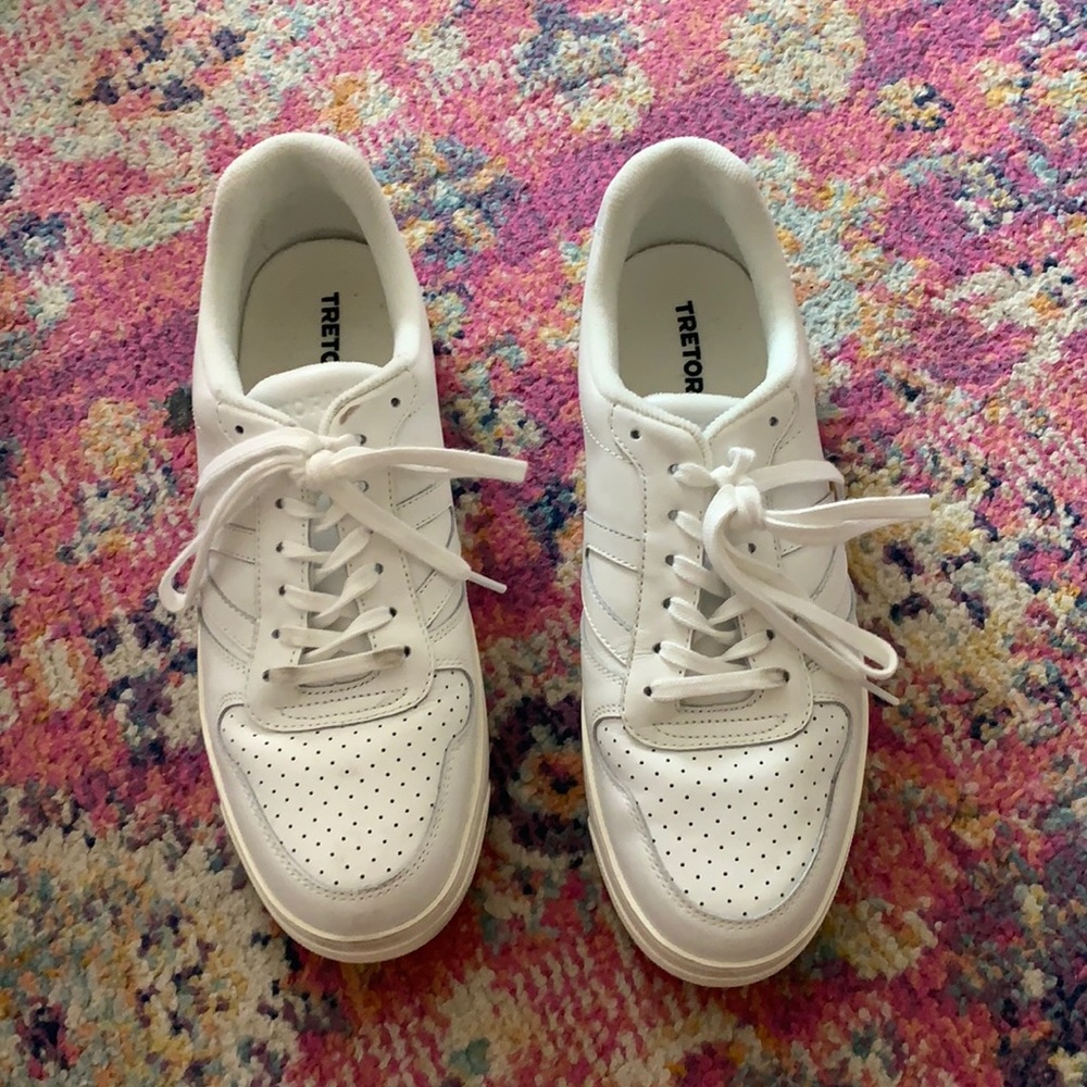 Tretorn white Harlow 2 Lace Up Sneakers Shoe// 10